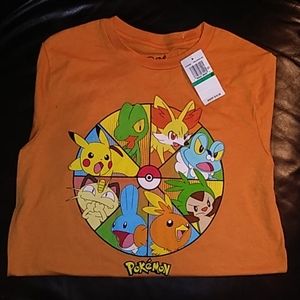 Official Pokemon multi-character Graphic shirt.